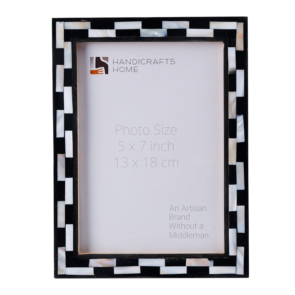 Picture Frames Pearlescent Tiptoe Collection Mother of Pearl & Resin Inlay, 3 Sizes