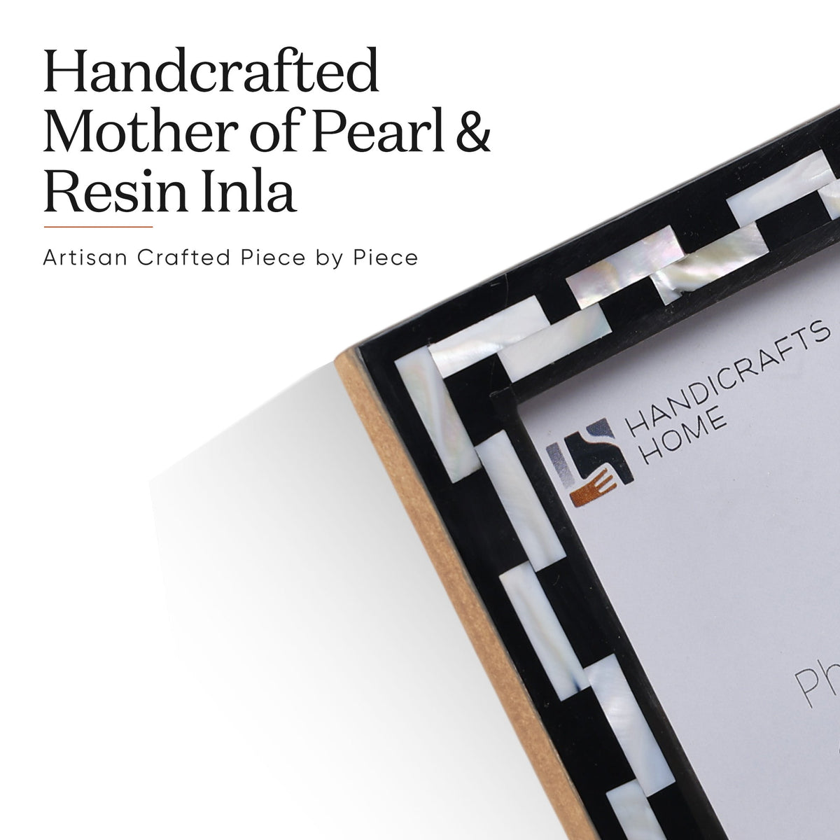 Picture Frames Pearlescent Tiptoe Collection Mother of Pearl & Resin Inlay, 3 Sizes