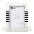 Contour Lado Modern Black & White Resin Inlay Picture Frames