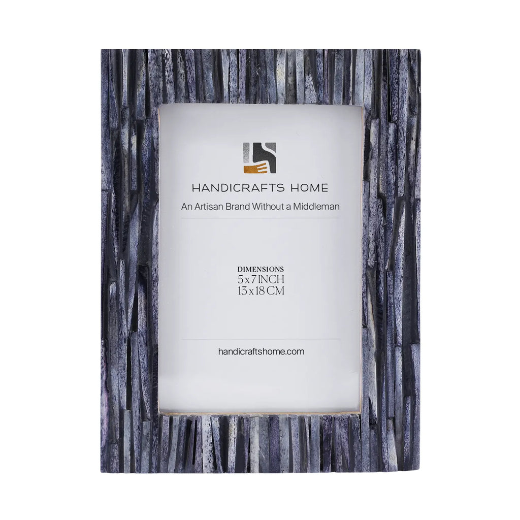 Koyala Kachcha Picture Frame | Charcoal Bone Inlay | 4x6 5x7 8x10