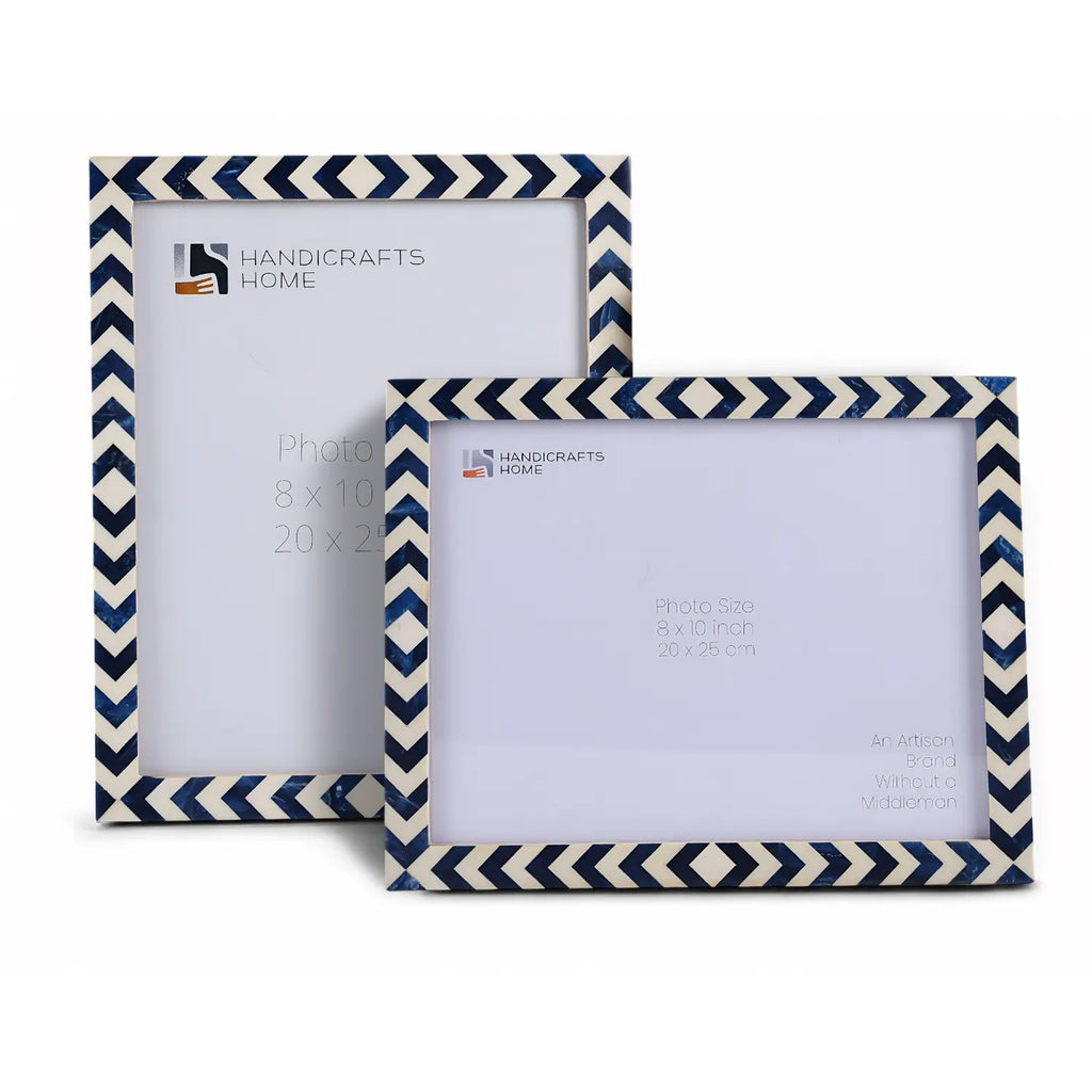 Picture Frame Lisbon Azul Collection Resin Inlay Blue & White – 3 sizes (Pack of 2)