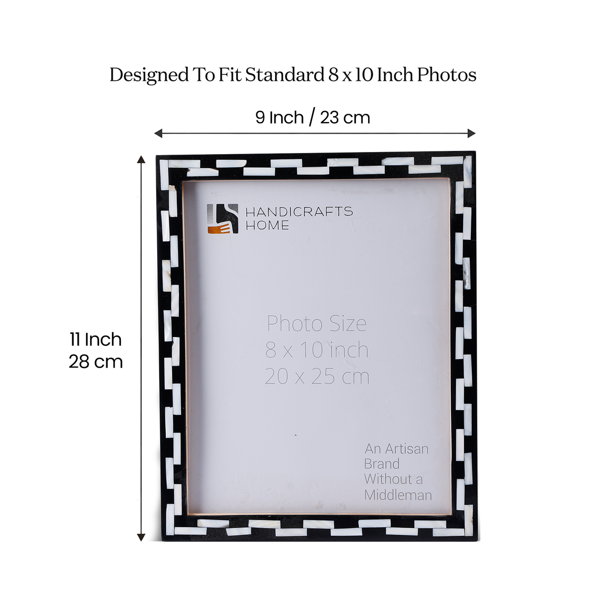 Picture Frames Pearlescent Tiptoe Collection Mother of Pearl & Resin Inlay, 3 Sizes