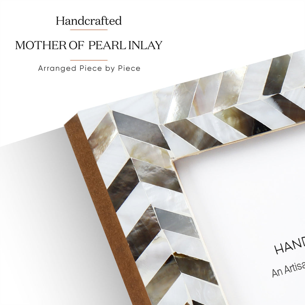 Mother of Pearl Picture Frame | Pearlescent Chase 4x6 5x7 8x10