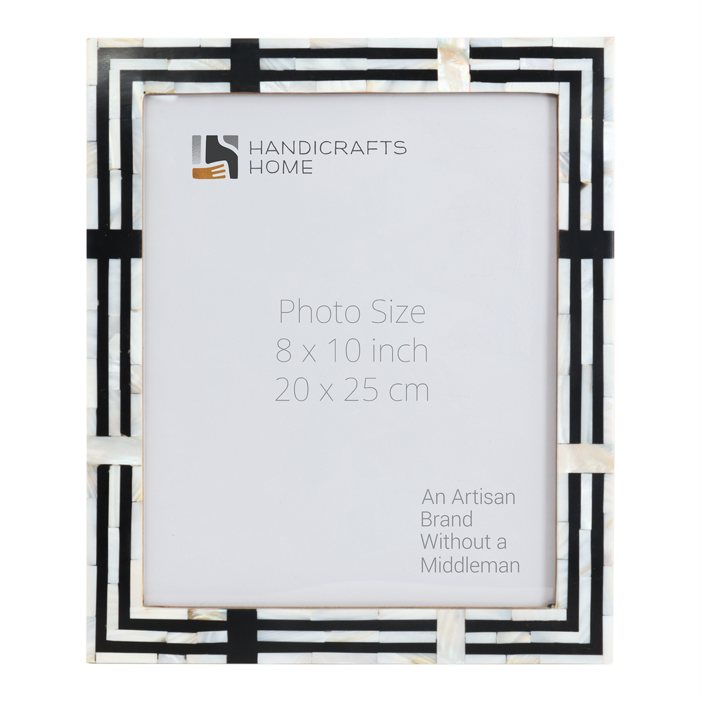 Pearlescent Picture Frames | Black & Shell | 4x6 5x7 8x10