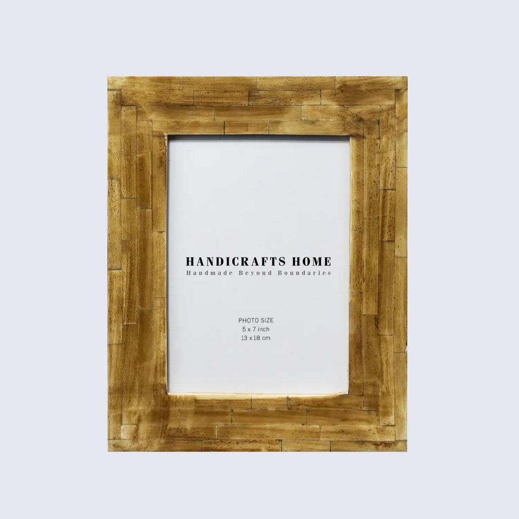 Brown Bone Inlay Picture Frame | Antique Collection | 4x6 5x7