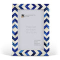 Mosaic Chevron Bone Inlay Picture Frame | 4x6 5x7 8x10
