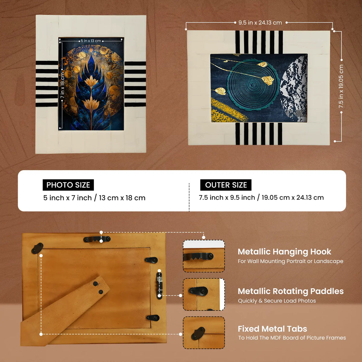 make to order decorative picture photo frame contour lado 4x6, 5x7
