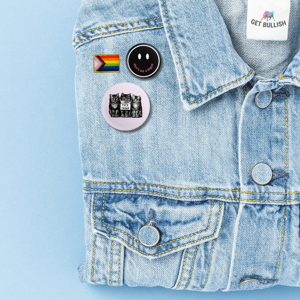 Progress Pride Flag Pin | LGBTQ Rainbow Flag Gold and Enamel Pin Brooch
