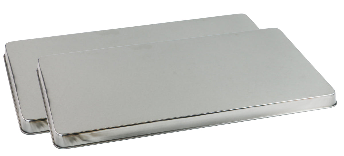 Calypso Basics by Reston Lloyd, Rectangular Tin Burner Cover, Stainless Steel