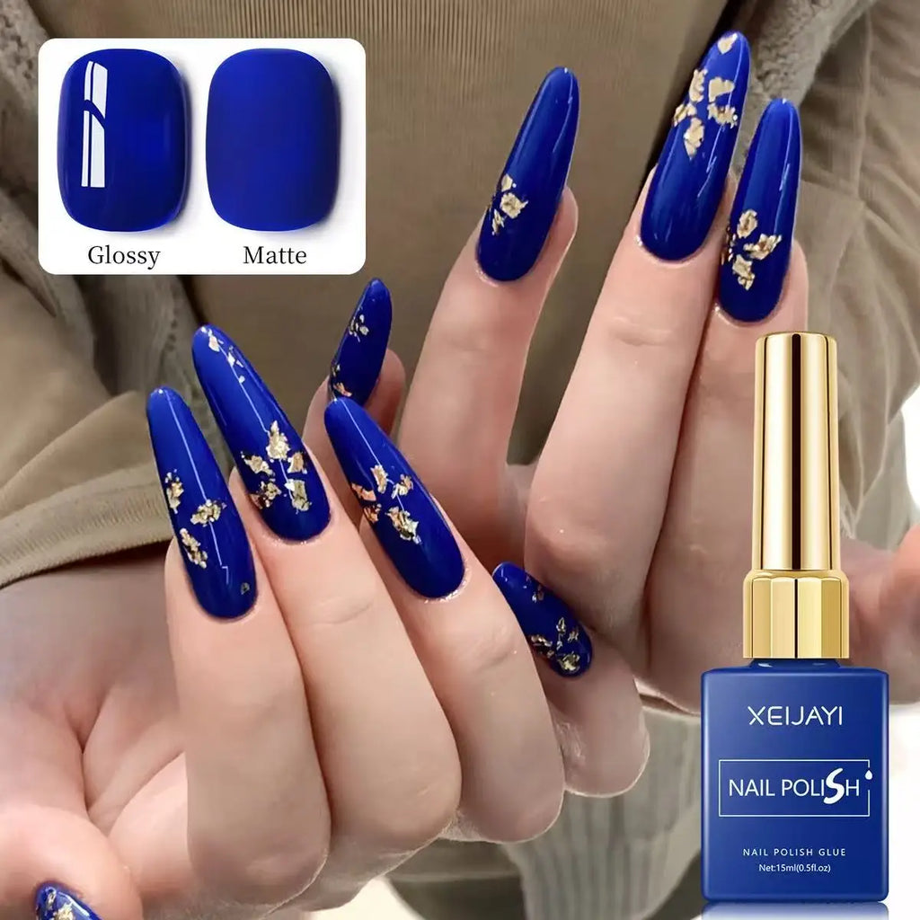 1Pc 15ML Klein Blue Gel Pure Nail Polish Gel Nail Add Semi-Permanent Soak Off UV LED Construction Gel Varnish