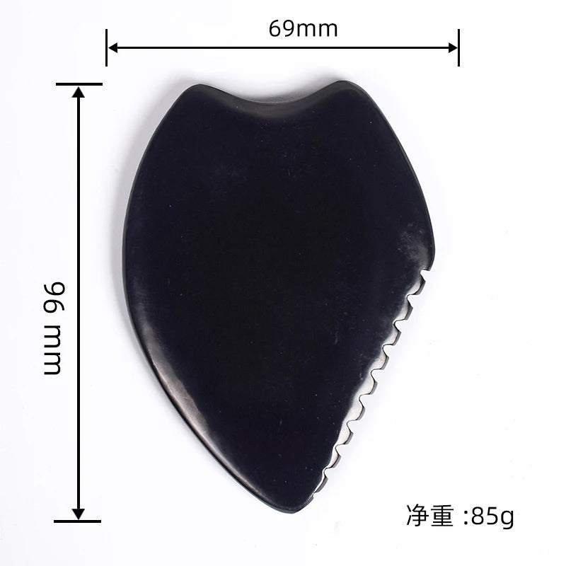 Natural Bian Stone Facial Gua Sha Scraper Tool For Neck Face Beauty SPA Massage Guasha Skin Care Fades Wrinkles Spots