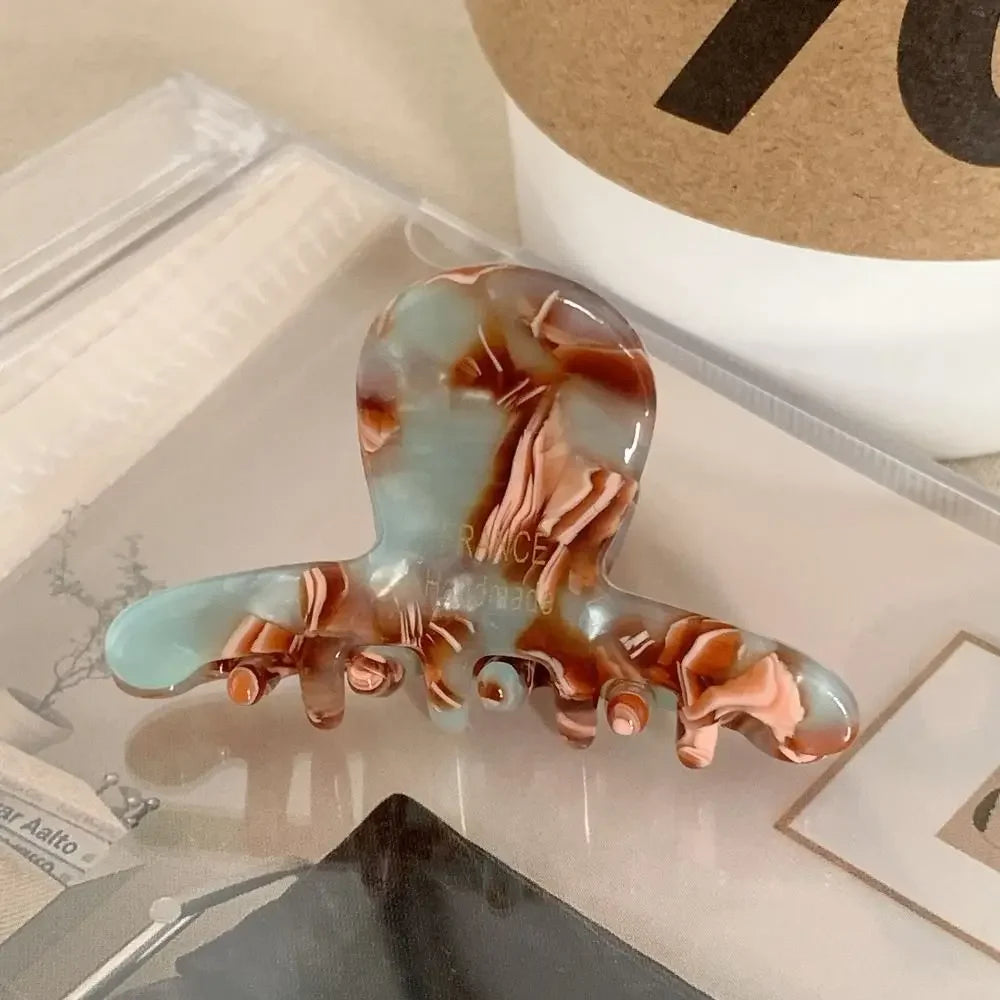 Fashion French Hair Claw Clips Elegant Retro Crab Shark Clip Acetate High Ponytail Holders for Women Girls