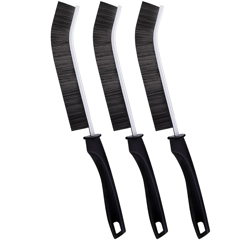 LMETJMA 3Pcs Hard Bristle Crevice Cleaning Brush Gap Cleaning Brush Corner Cleaning Brush Kitchen Window Cleaning Brush JT357