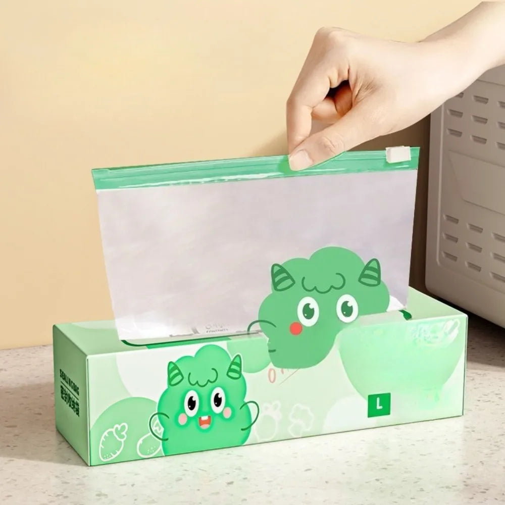 Reusable Food Storage Bags Variety Pack: Snack & Sandwich Sizes, Leakproof Zipper for Freezer, Safe Kitchen Pantry Organizer
