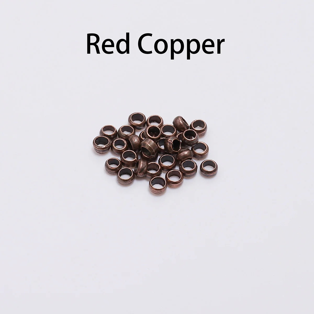 500pcs/lot Gold Silver Copper Ball Crimp End Beads Dia 1.5-3mm Stopper Spacer Beads For DIY Jewelry Making Supplies Accessories