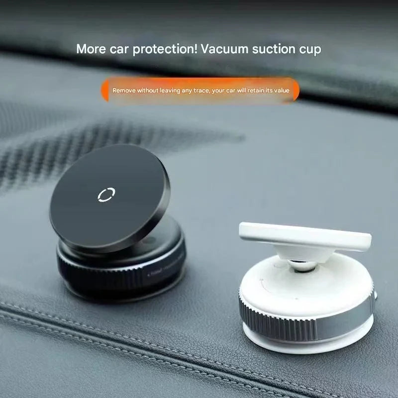 360° Rotatable Vacuum Suction Magnetic Car Phone Mount, Strong Suction Cup Magnet Phone Holder for Dashboard Windshield