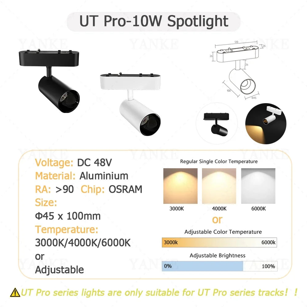 UT-Pro Series Magnetic Track Light LED Rail Lighting Spotlight Lamp Smart Tuya Zigbee Dimmable Ultra Thin Indoor Surface Mounted