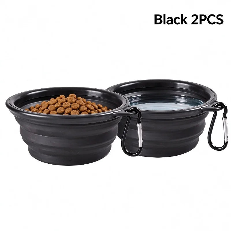 Durable TPR Portable Pet Food Bowl for Cats And Dogs Silicone Collapsible Travel Outdoor Water Food Bowl for Pets