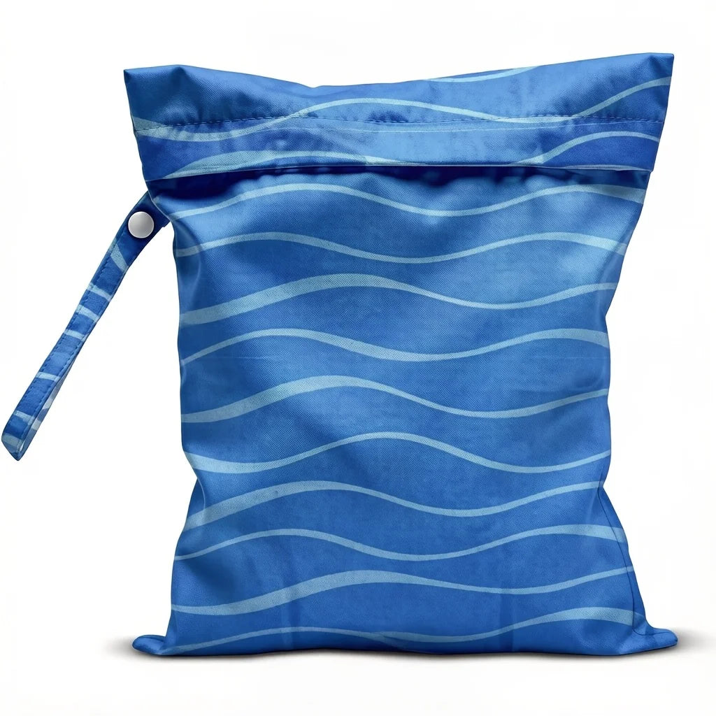 Waterproof Dry Wet Separation Bag Fashion Beach Zipper Bag for Travel Swim Pool Yoga Sportswear Cosmetics Lingerie Storage