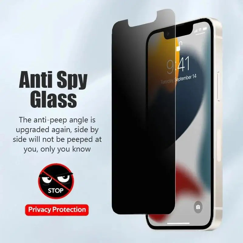 5Pcs Anti-spy Tempered For IPhone17 16 15 14 13 12 11ProMax Full Cover Privacy Screen Protector For IPhone17Air XS Max XR Glass