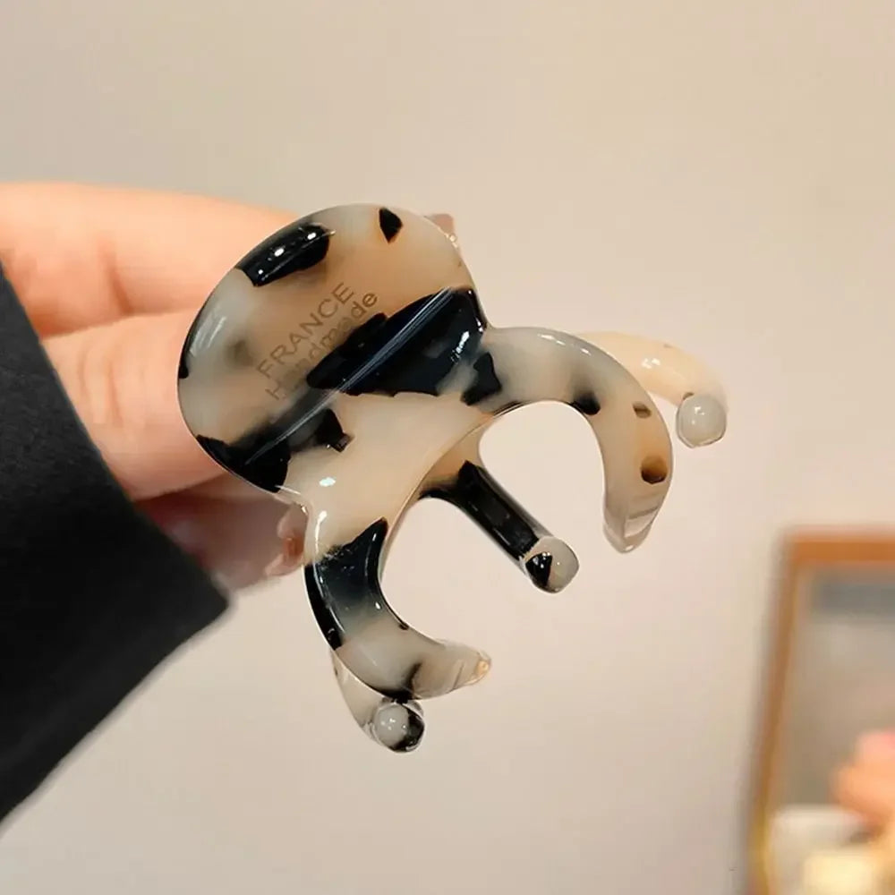 Fashion French Hair Claw Clips Elegant Retro Crab Shark Clip Acetate High Ponytail Holders for Women Girls