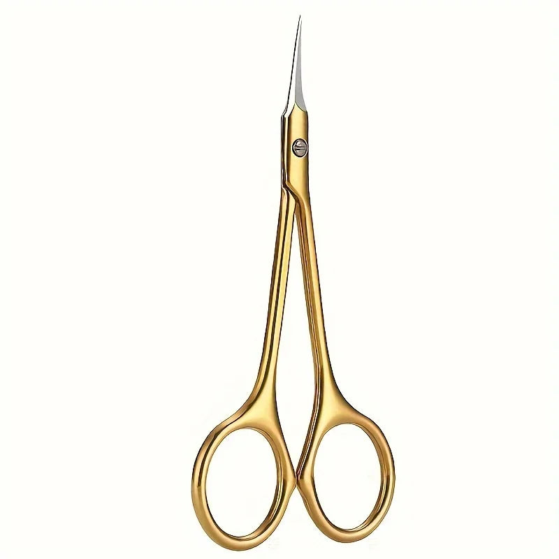 Stainless Steel Manicure Scissors Nail Care Handle Cuticle Nipper Dead Skin Removal Scissors Beauty Tool Nail Art Beauty Scissor