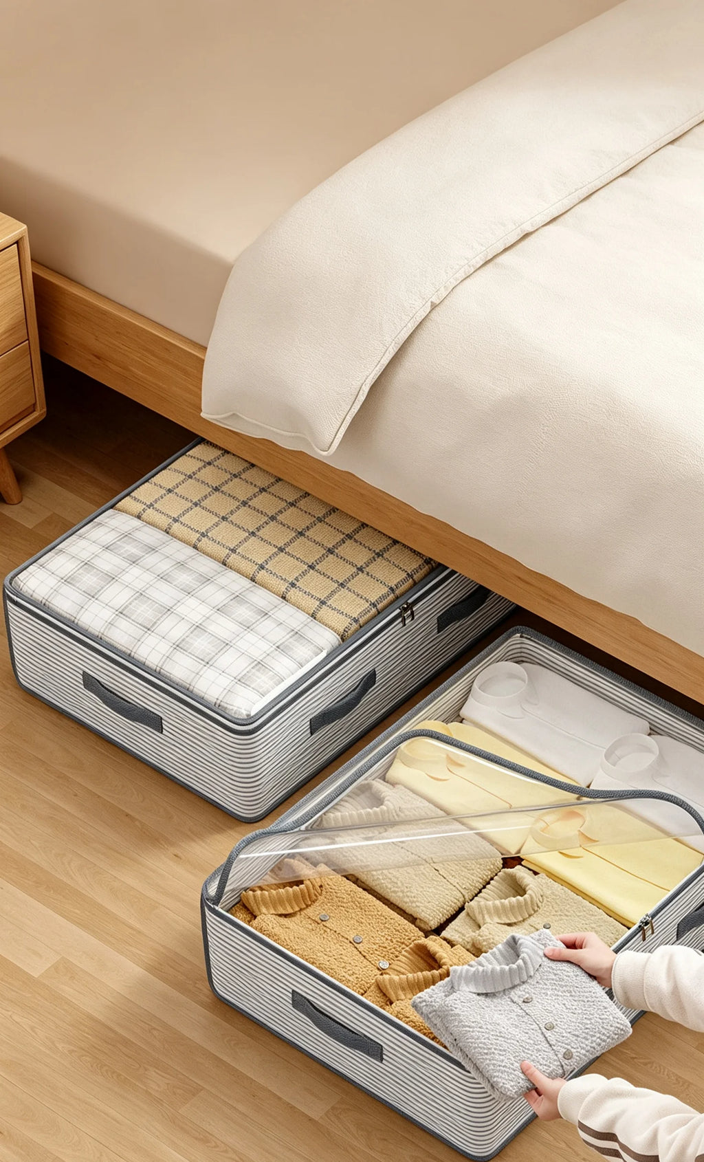 1pc Home Under-bed Garbage Bag for Clothes