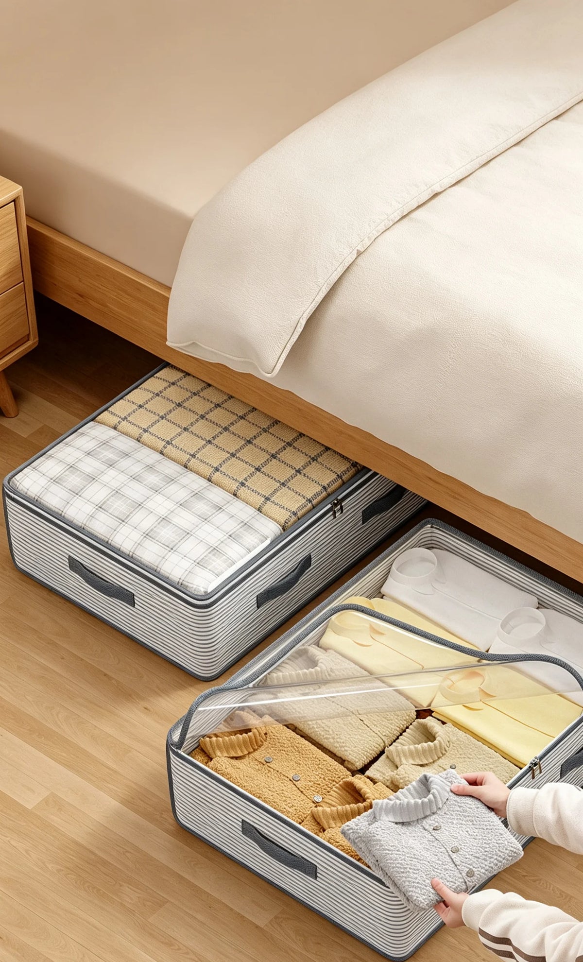 1pc Home Under-bed Garbage Bag for Clothes