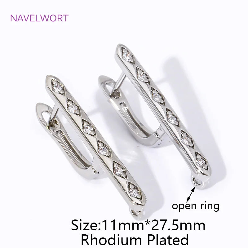 Multi Styles 18K Gold Plated Brass Shvenzy Earring Hooks Ear Wire Fastener,Accessories For Earrings,DIY Jewelry Making Supplies