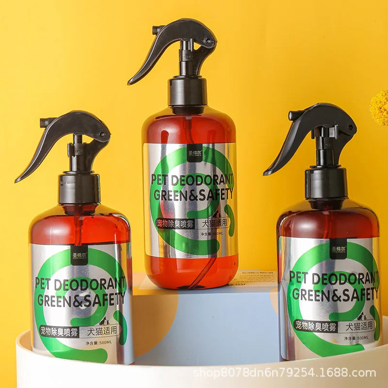 Pet deodorizing spray deodorizing indoor toilet spray deodorizing dog urine odor and cat litter basin spray