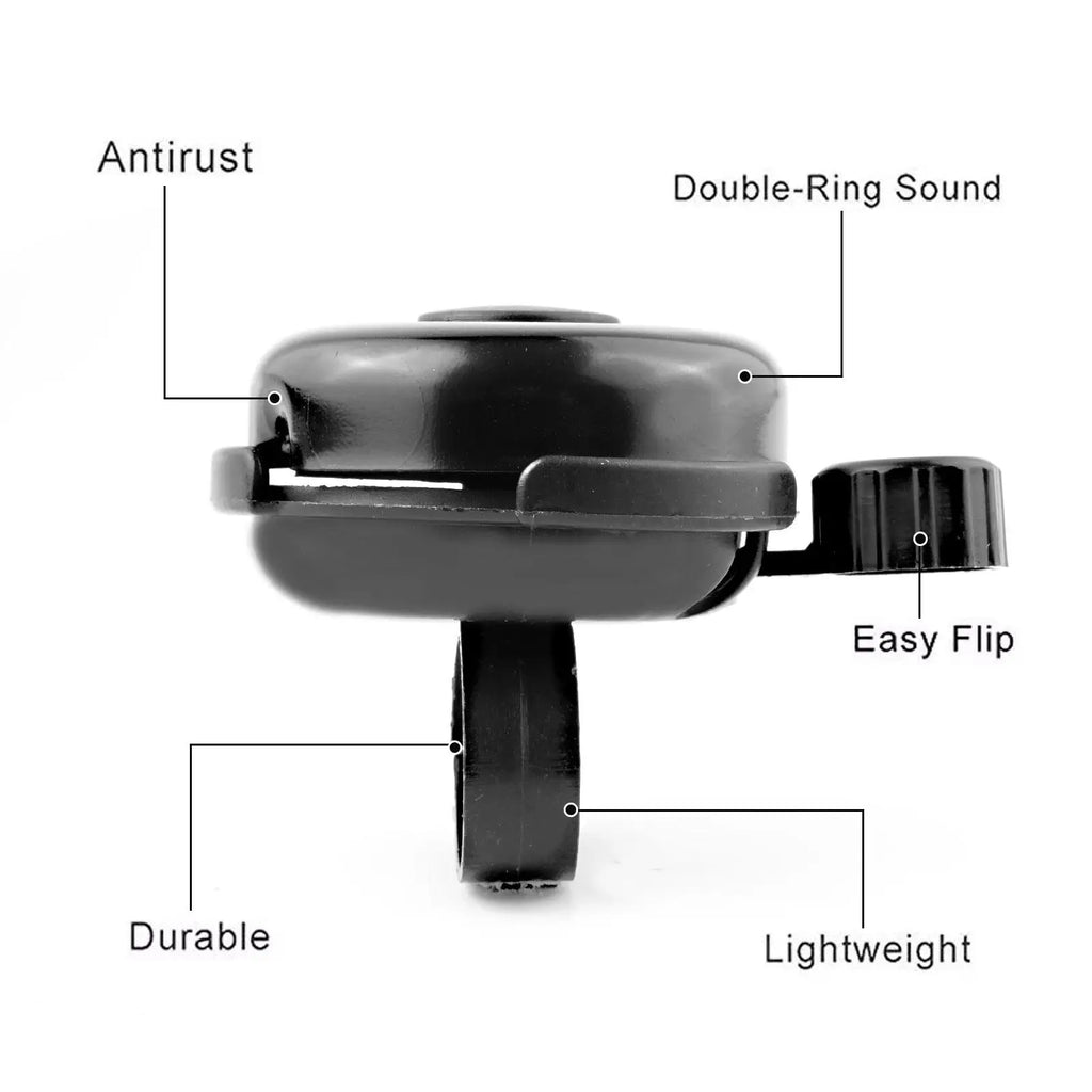 Bike Bell Alloy Mountain Road Bicycle Horn Sound Alarm for Safety Cycling Handlebar Metal 100dB Call Decorative Accessories Tool