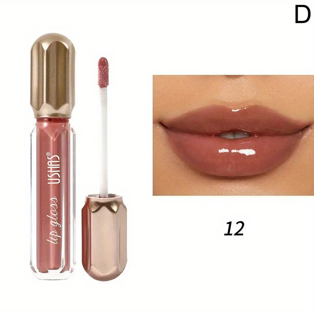 Shimmering Mirror Lipstick Glossy Lipstick Mirror Water Lip Gloss Waterproof Last Moisturizing Lip Glaze Glitter Pearl Lip 2026