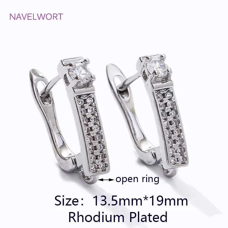 Multi Styles 18K Gold Plated Brass Shvenzy Earring Hooks Ear Wire Fastener,Accessories For Earrings,DIY Jewelry Making Supplies
