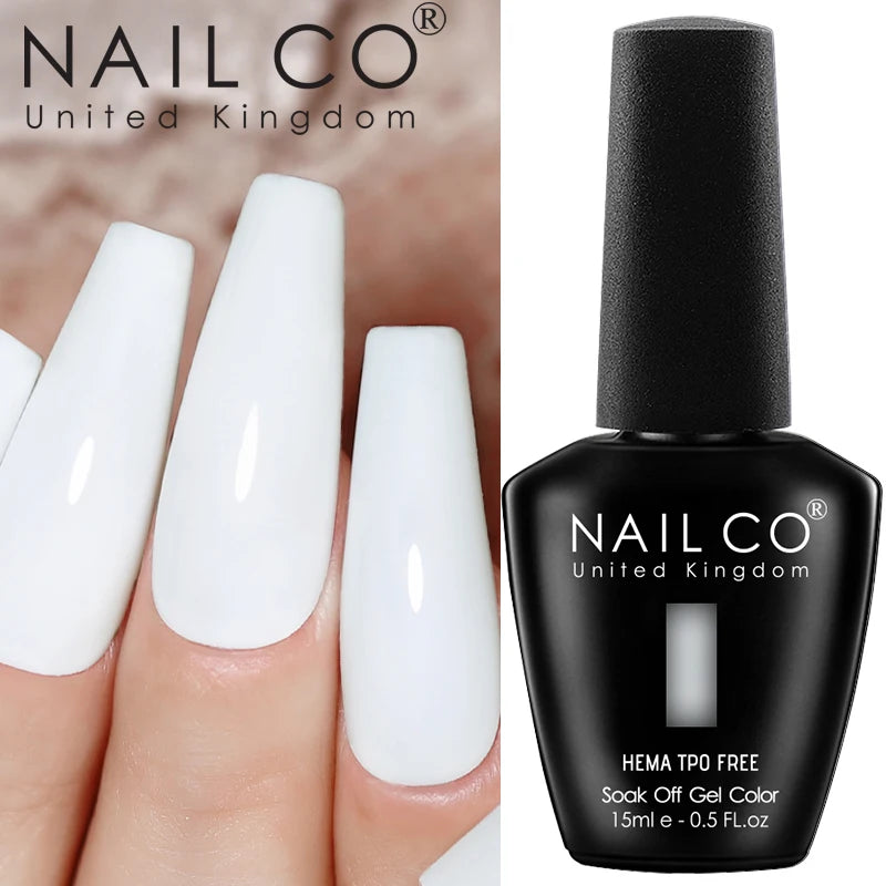 NAILCO 15ml Colors Gel Nail Polish Art Natural Resin Semi Permanent Soak Off UV Nail Varnish Gel Ongle UV Nails Product TPO Free