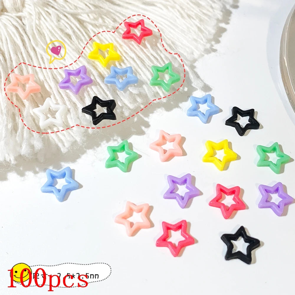 500-600pcs Bow Flower Nail Art Resin Decorations Mix Shapes Nail Charms Press on Manicure Supplies Jewelry Kawaii Accessories *&