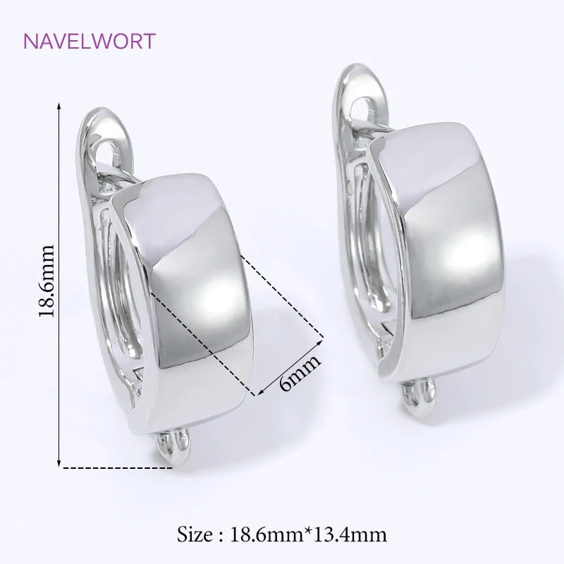 Multi Styles 18K Gold Plated Brass Shvenzy Earring Hooks Ear Wire Fastener,Accessories For Earrings,DIY Jewelry Making Supplies
