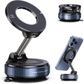 Upgraded 360° Vacuum Magnetic Phone Holder, Magnetic Car Phone Mount, Hands-Free Suction Cup Phone Holder for Car/Gym/Mirror