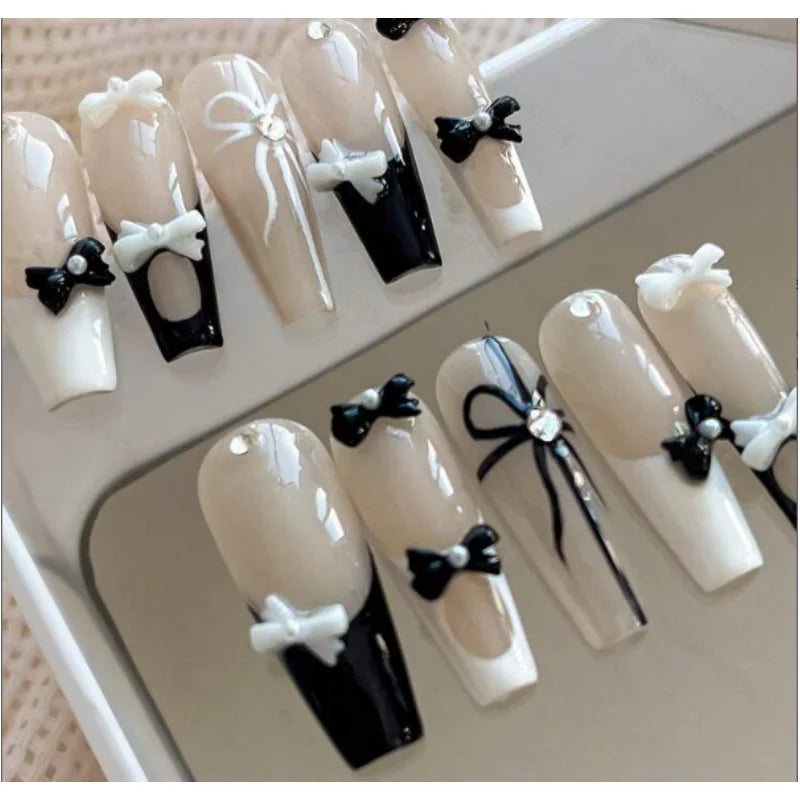 Mini Imitation Pearl Bow Nail Art Accessories Multi Colors Sweet and Cute Bow Decorative Nail Charms Supplies DIY Manicure Tools