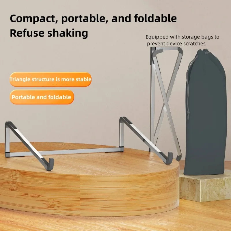 Adjustable Laptop Stand Aluminum Folding Computer Tablet Holder Notebook Tablelaptop Stand for Heat Dissipation