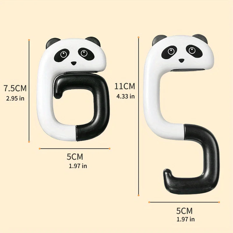 Travel Portable Cute Handbag Hook, Securely Hangs On Any Desktop, Plastic Design with Stretchable Handle, Fashionable Style