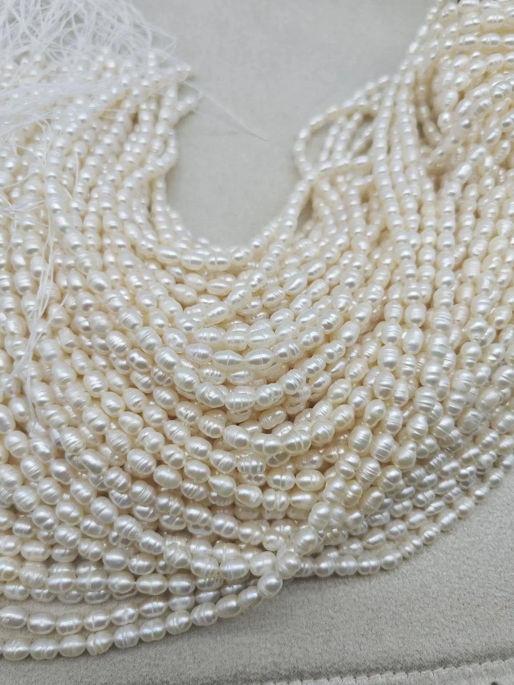SG Rice A Quality Natural Freshwater Pearls 5-6Mm Loose Spacer Beads For Jewelry Making Supplies DIY Women Necklace Bracelet