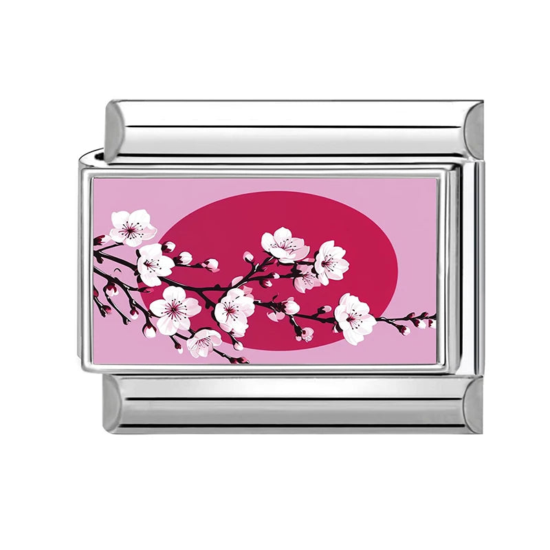 New 2026 Women's Fashion Caution You Might fall in love Me Italian Charms Links Fit 9mm Stainless Steel Bracelet Making Jewelrys