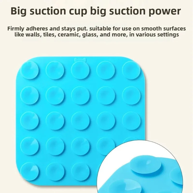 Pets Silicone Lick Mat for Dogs Cats Slow Food Plate Suction Cups Bathing Distraction Pets Sucker Food Training Feeder Supplies