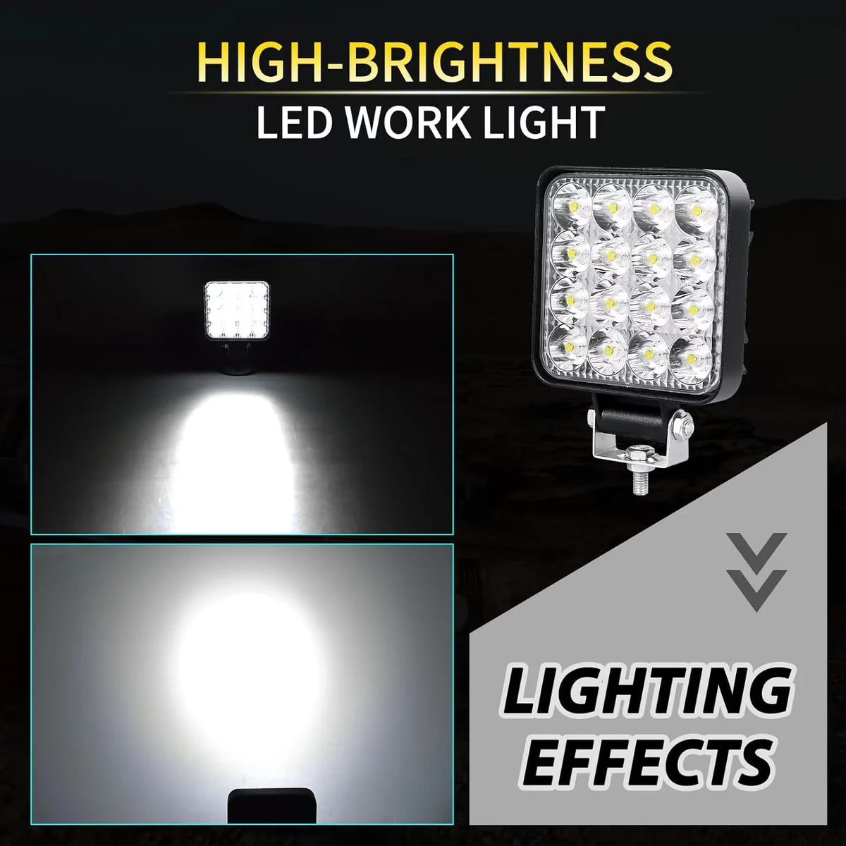 2/4pcs Mini LED Work Light Bar 3.3inch White LED Bar Pods Off Road 12V 24V Spot Flood Driving Fog Lights for Car Truck SUV ATV
