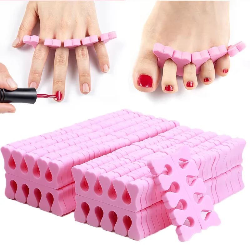 2/50Pcs Sponge Toenail Separator Finger Separator Nail Art Divider Spacer Manicure Pedicure Tool for Nail Polish