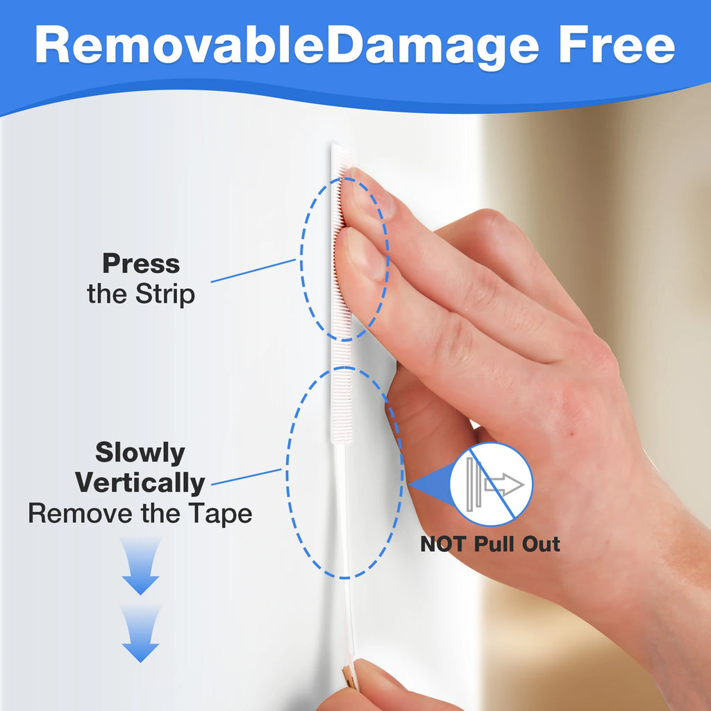 Heavy Duty Picture Hanging Strips Large Adhesive Wall Hooks No Nail Damage Free Easy Removal for Frames Posters and  Wall Decor