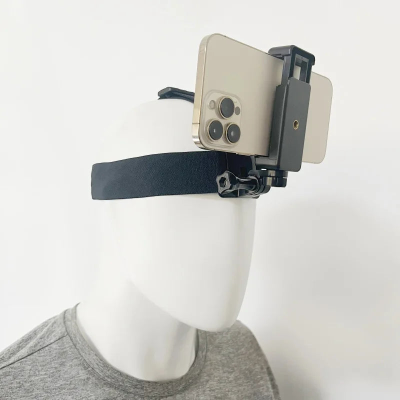 Hot Sales POV Video Live Streaming Video Clip Mobile Phone Headband Buckle Headband Fixed Shooting Bracket