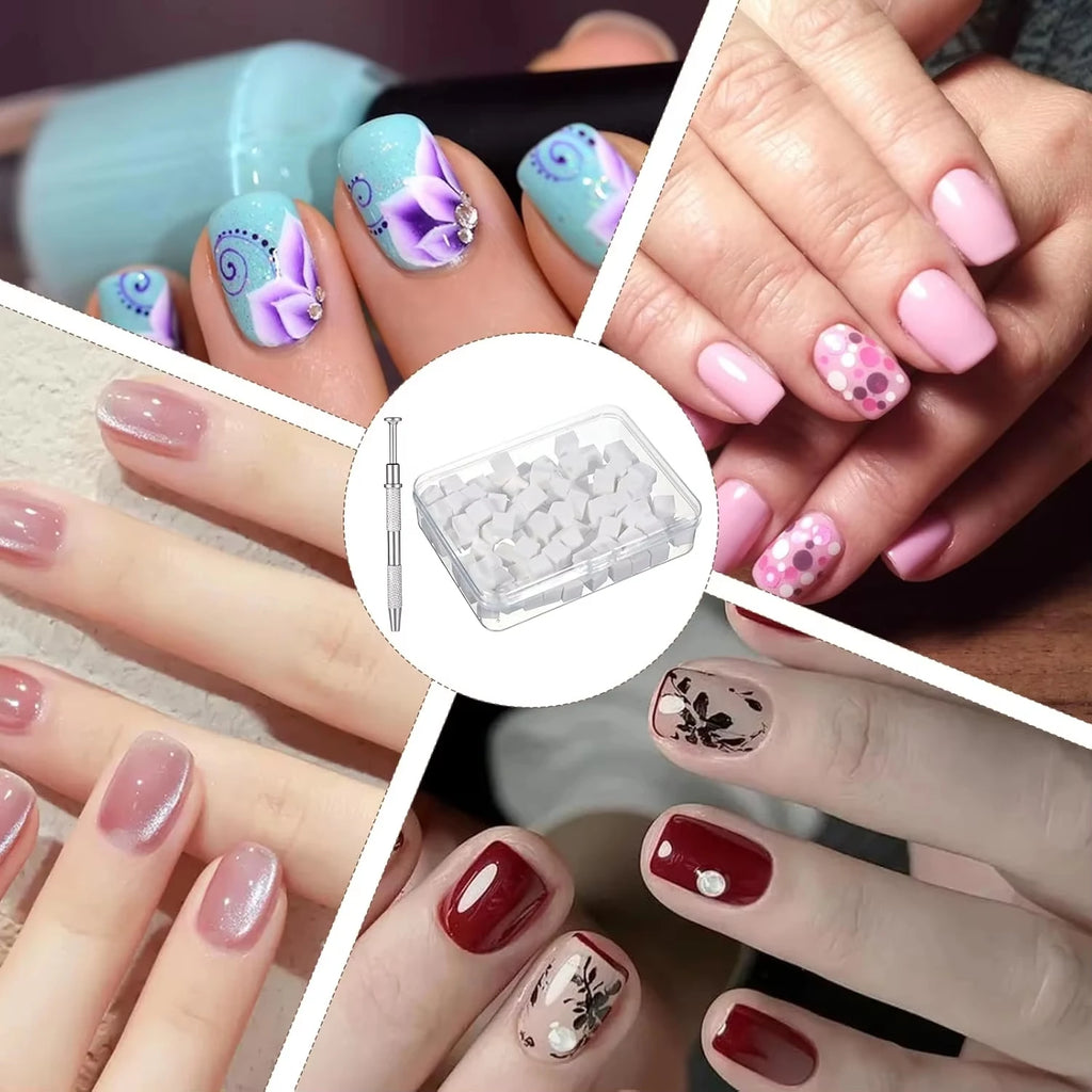 1/50/100Pcs Square Nail Art Sponge Set Gradient Nail Brushes Gel Polish Design Nail Sponge Grab Pen Manicure Decoration Accessor