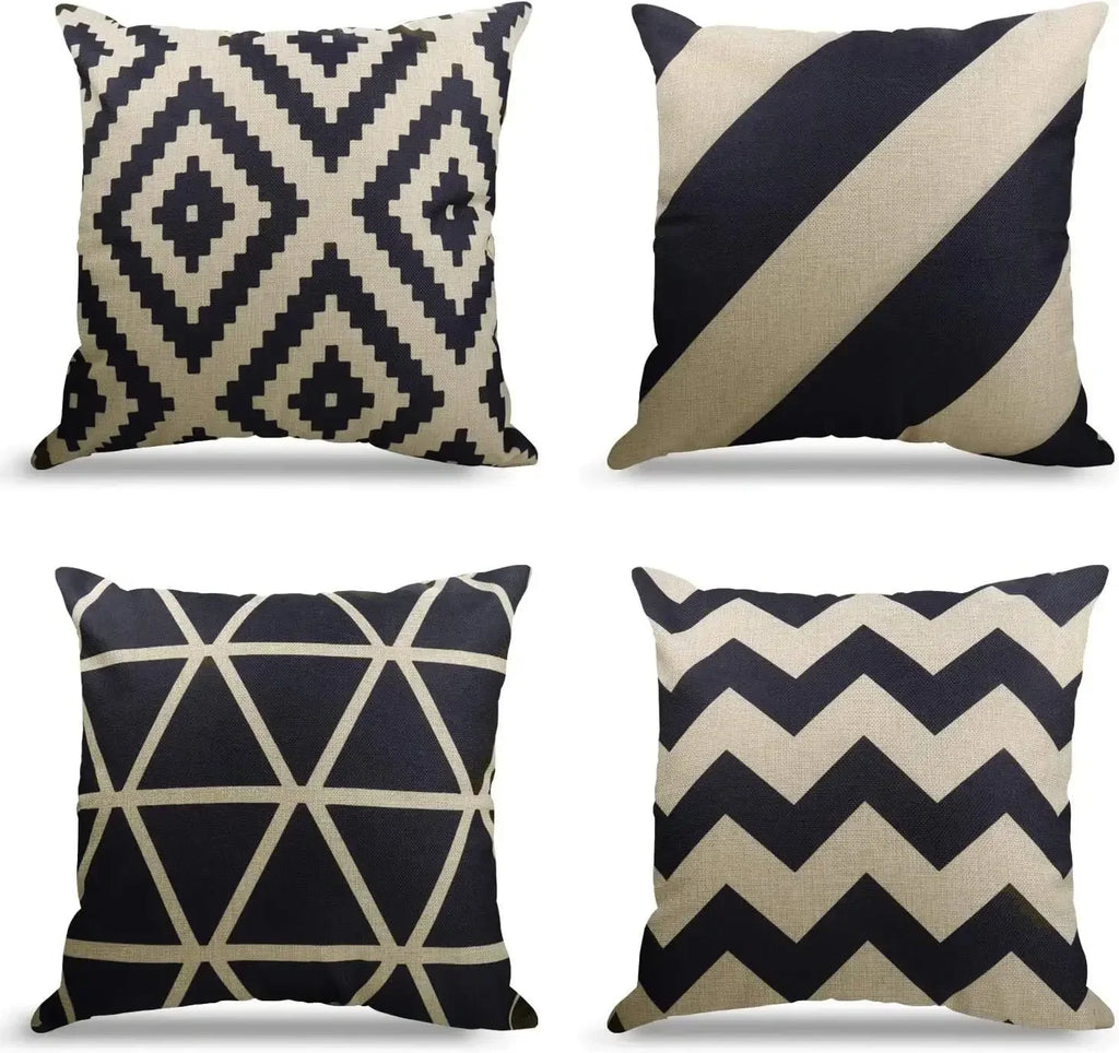 Sofa Cushion Cover Sofa Decorative Pillowcase Outdoor Linen Decorative Throw Pillow Cover Suitable for Bedroom, Sofa, Bed,