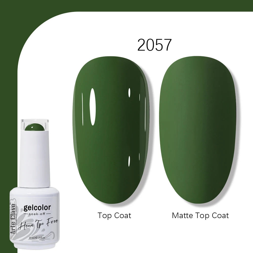 Arte Clavo HEMA TPO FREE 15ml UV LED Gel Nail Polish Soak Off Semi Permanent Daily Wear Universal Color For All Seasons Manicure